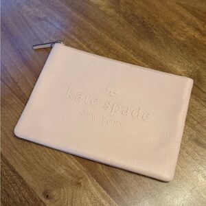 Kate Spade Nude Pink Leather Pouch